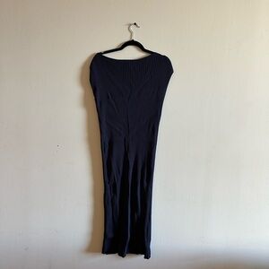 COS Ribbed Navy Dress